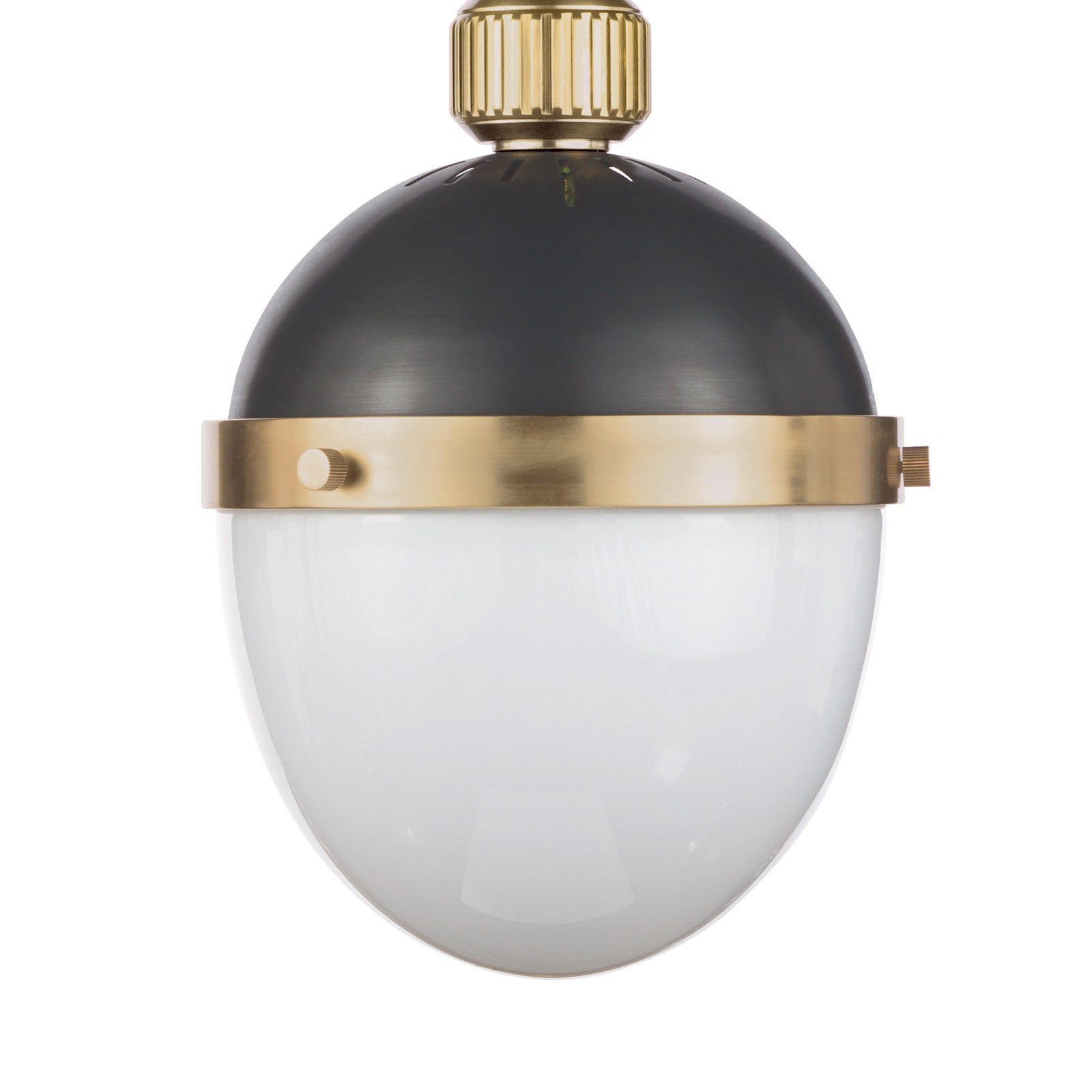 Otis Pendant Small | Blackened Brass and Natural Brass