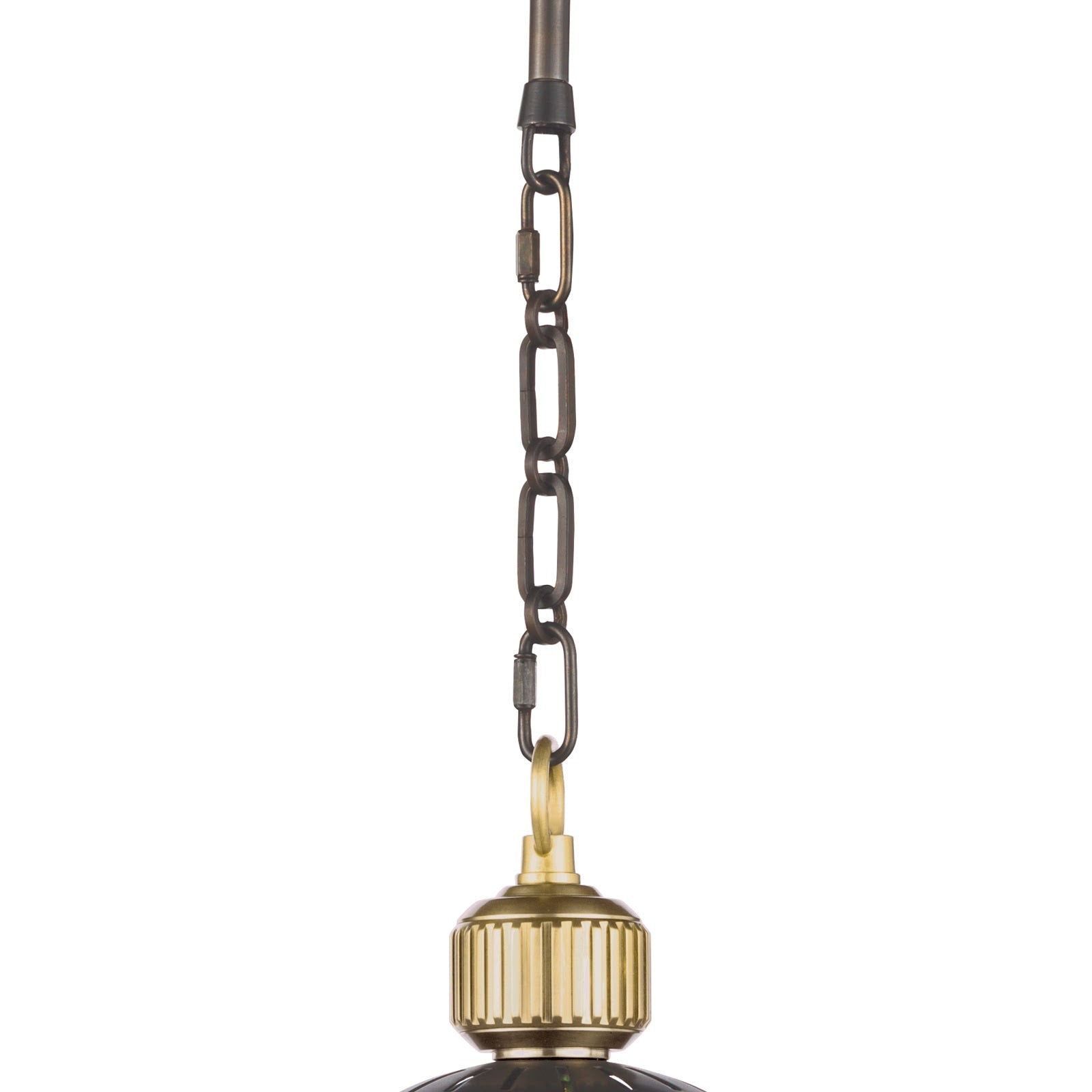 Otis Pendant Small | Blackened Brass and Natural Brass