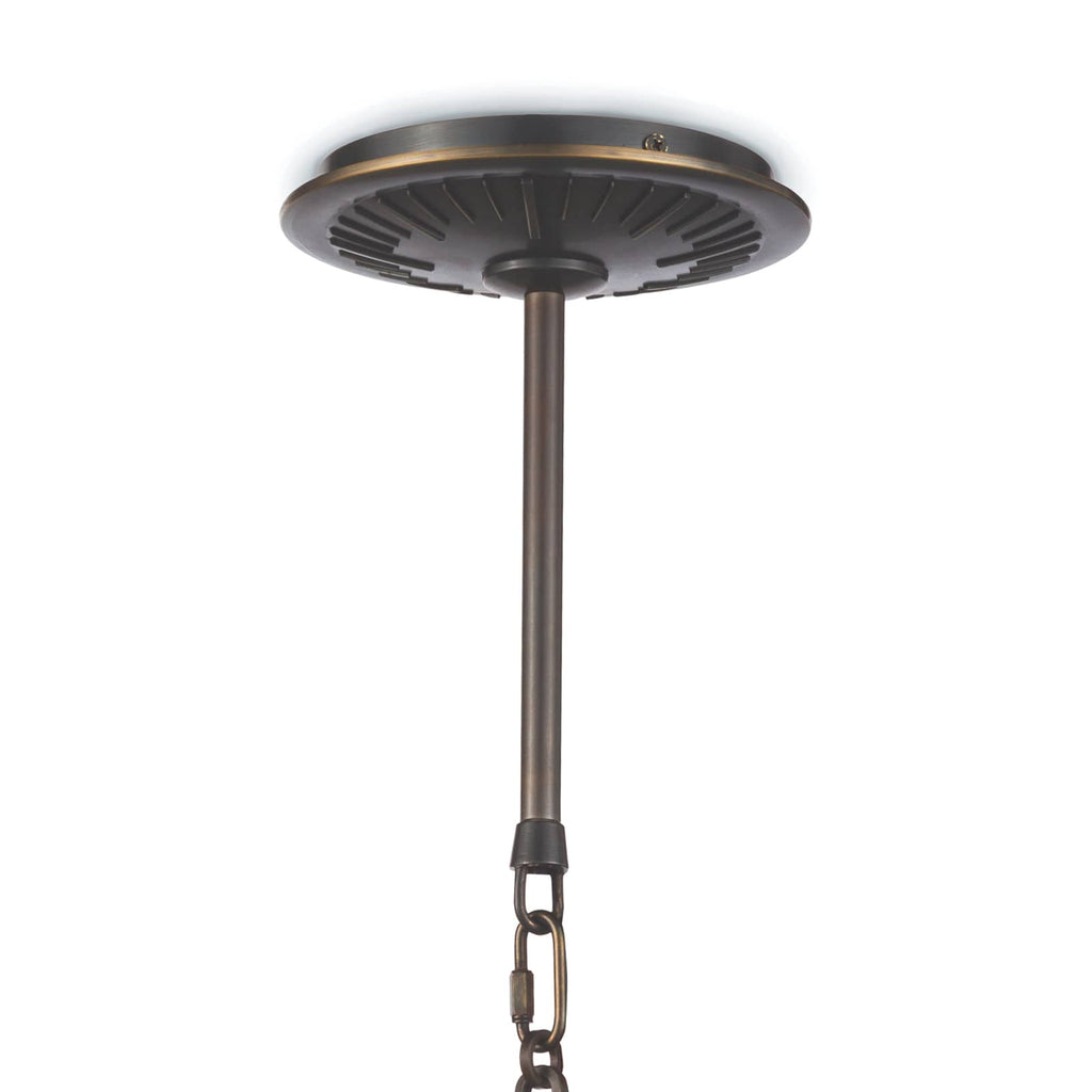 Otis Pendant Small | Blackened Brass and Natural Brass
