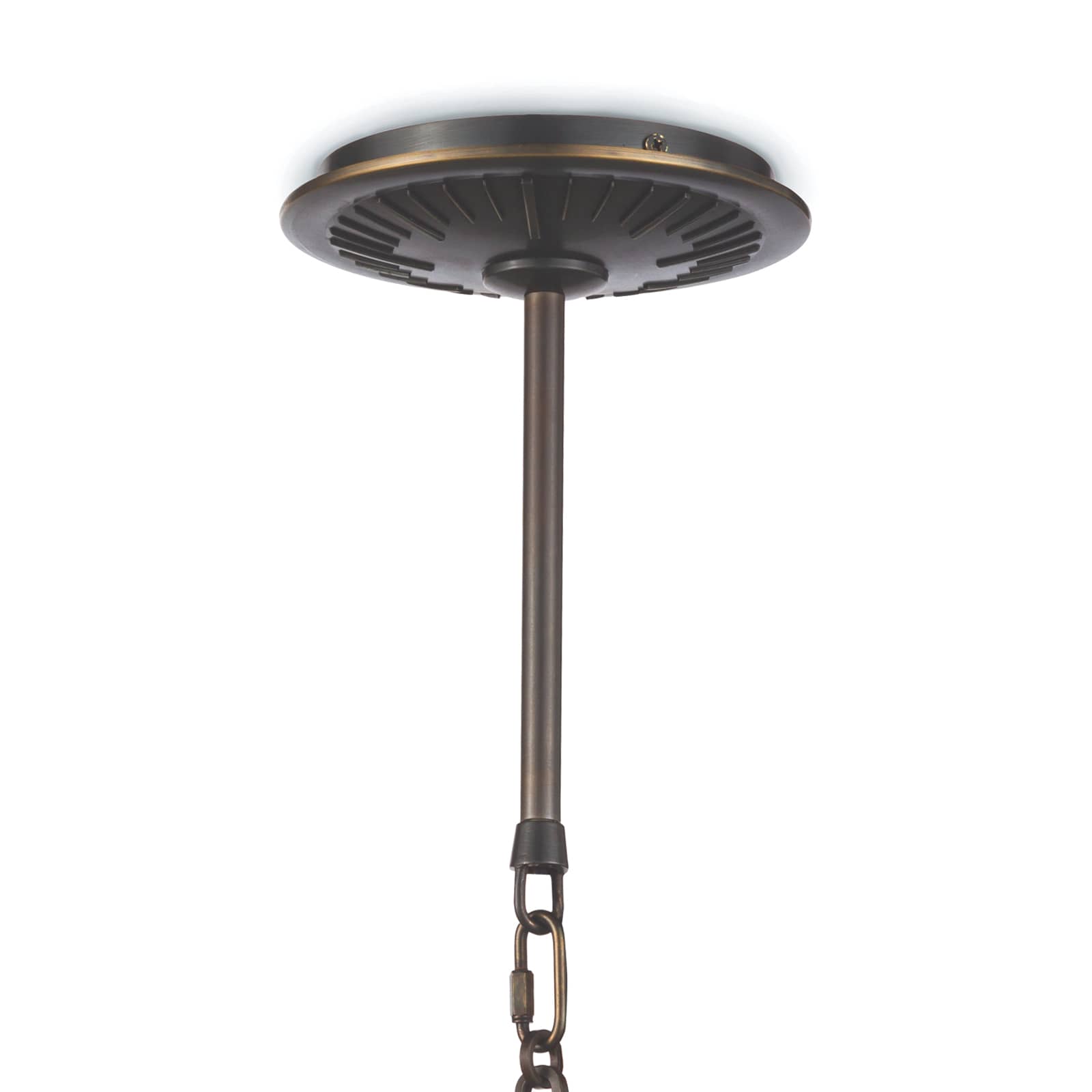 Otis Pendant Small | Blackened Brass and Natural Brass