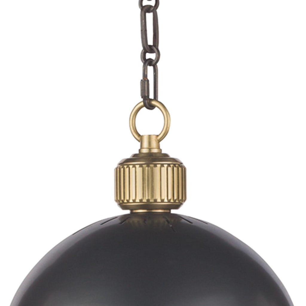 Otis Pendant Medium | Blackened Brass and Natural Brass