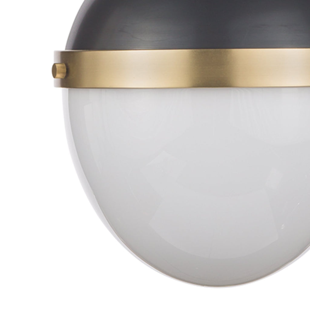 Otis Pendant Medium | Blackened Brass and Natural Brass