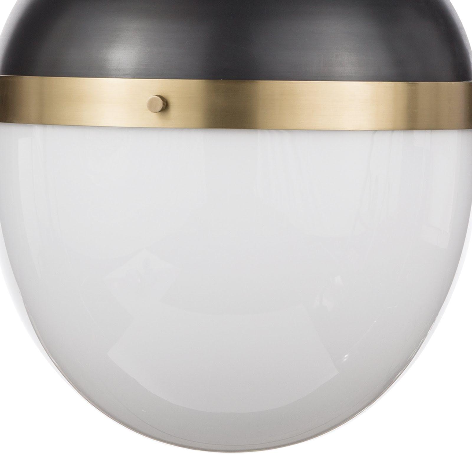 Otis Pendant Large | Blackened Brass and Natural Brass