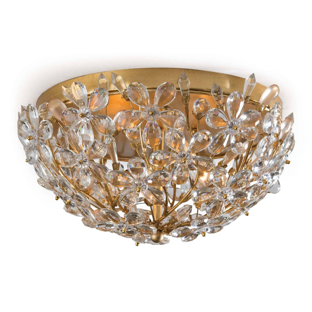 Cheshire Flush Mount | Gold Leaf