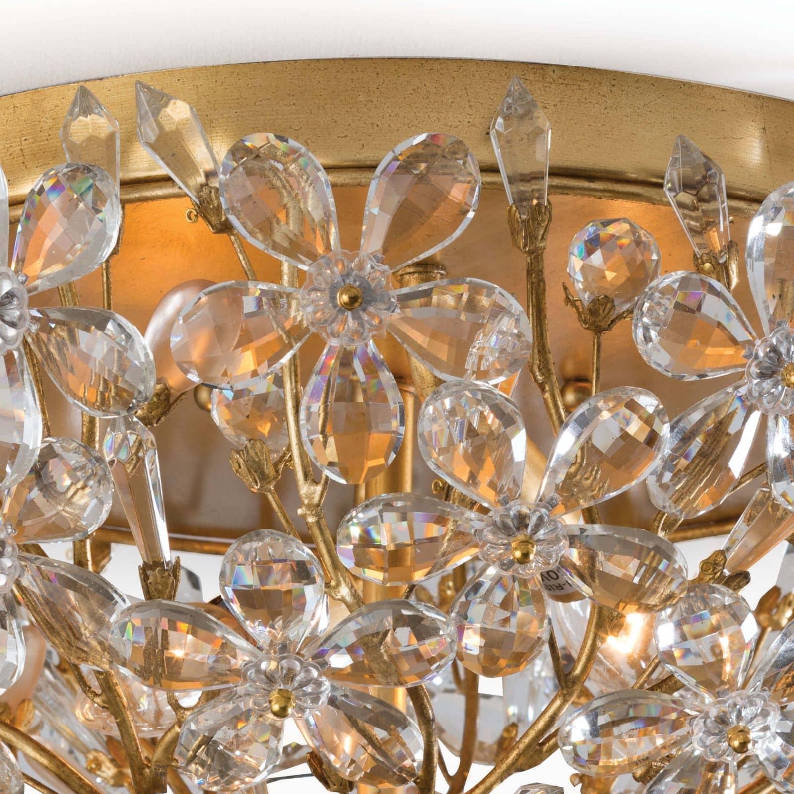 Cheshire Flush Mount | Gold Leaf