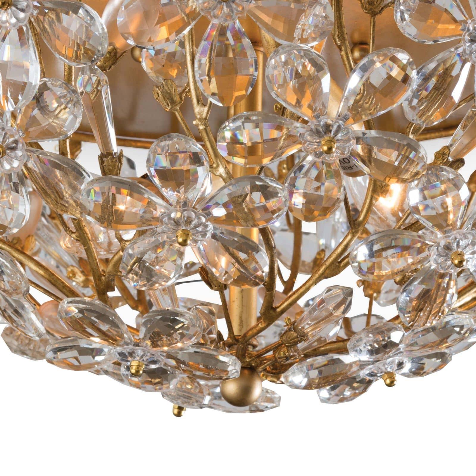 Cheshire Flush Mount | Gold Leaf