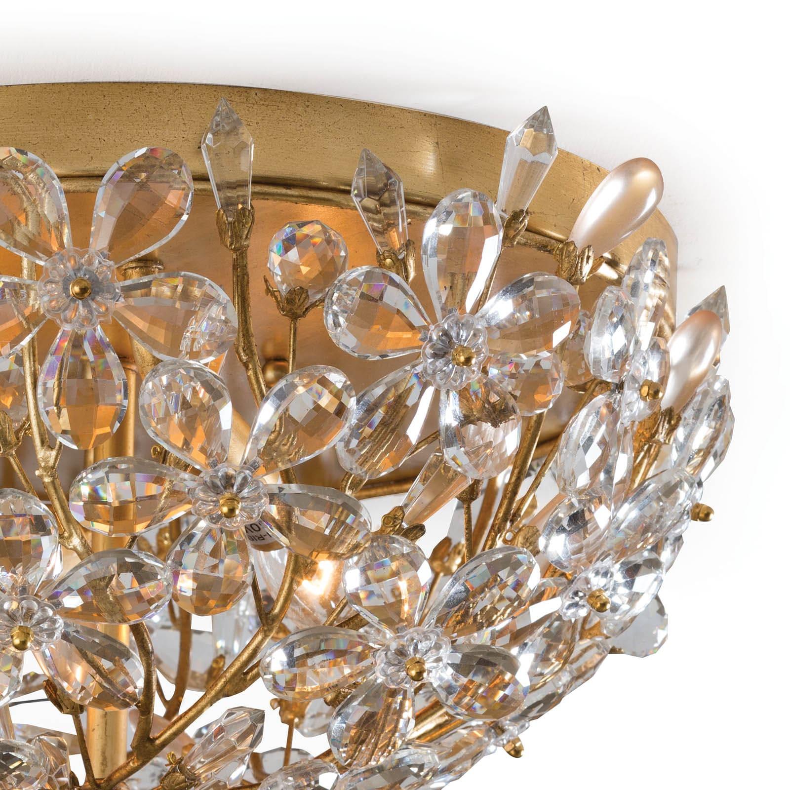 Cheshire Flush Mount | Gold Leaf