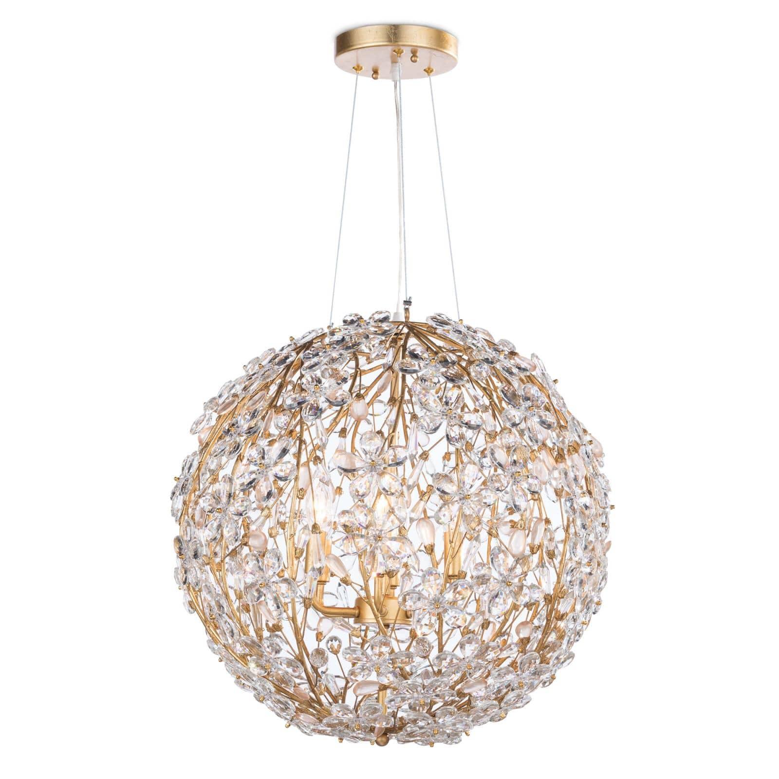 Cheshire Chandelier Small | Gold Leaf