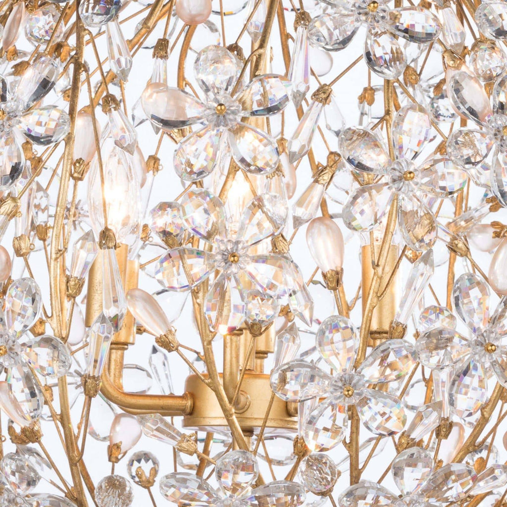 Cheshire Chandelier Small | Gold Leaf