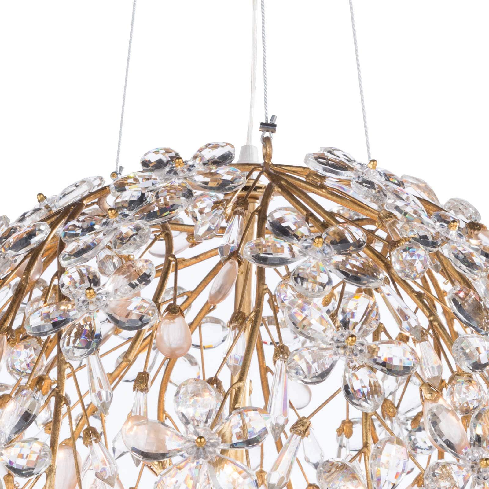 Cheshire Chandelier Small | Gold Leaf