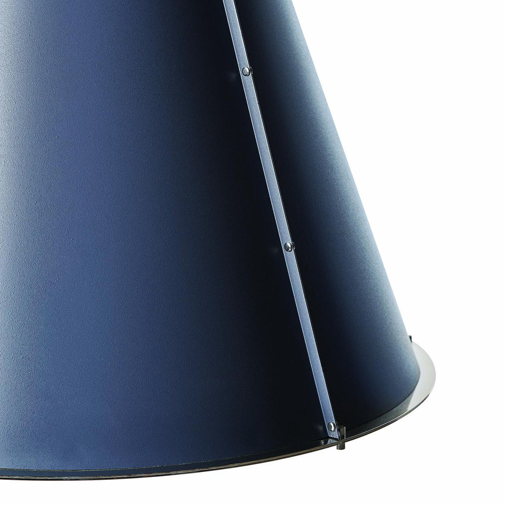 French Maid Chandelier Large | Blue and Polished Nickel