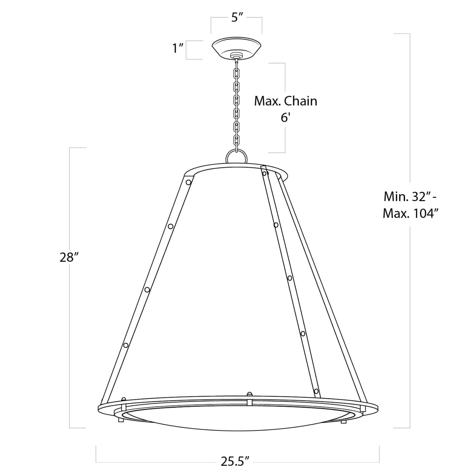 French Maid Chandelier Large | Blue and Polished Nickel