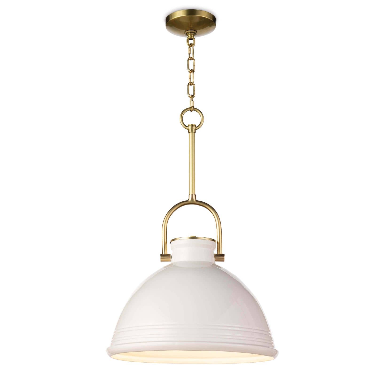 Eloise Ceramic Pendant | White