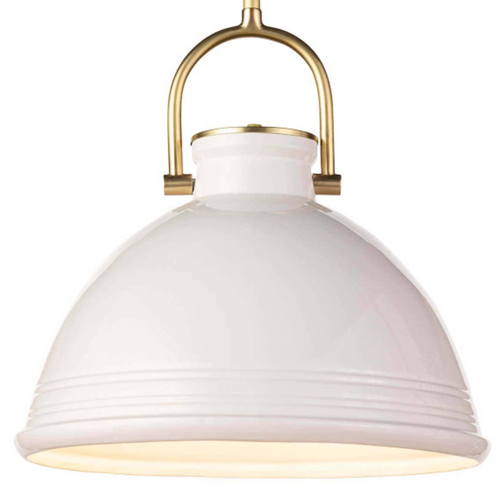 Eloise Ceramic Pendant | White