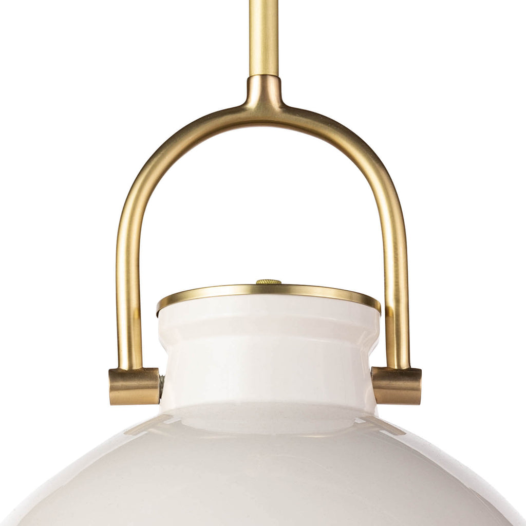 Eloise Ceramic Pendant | White