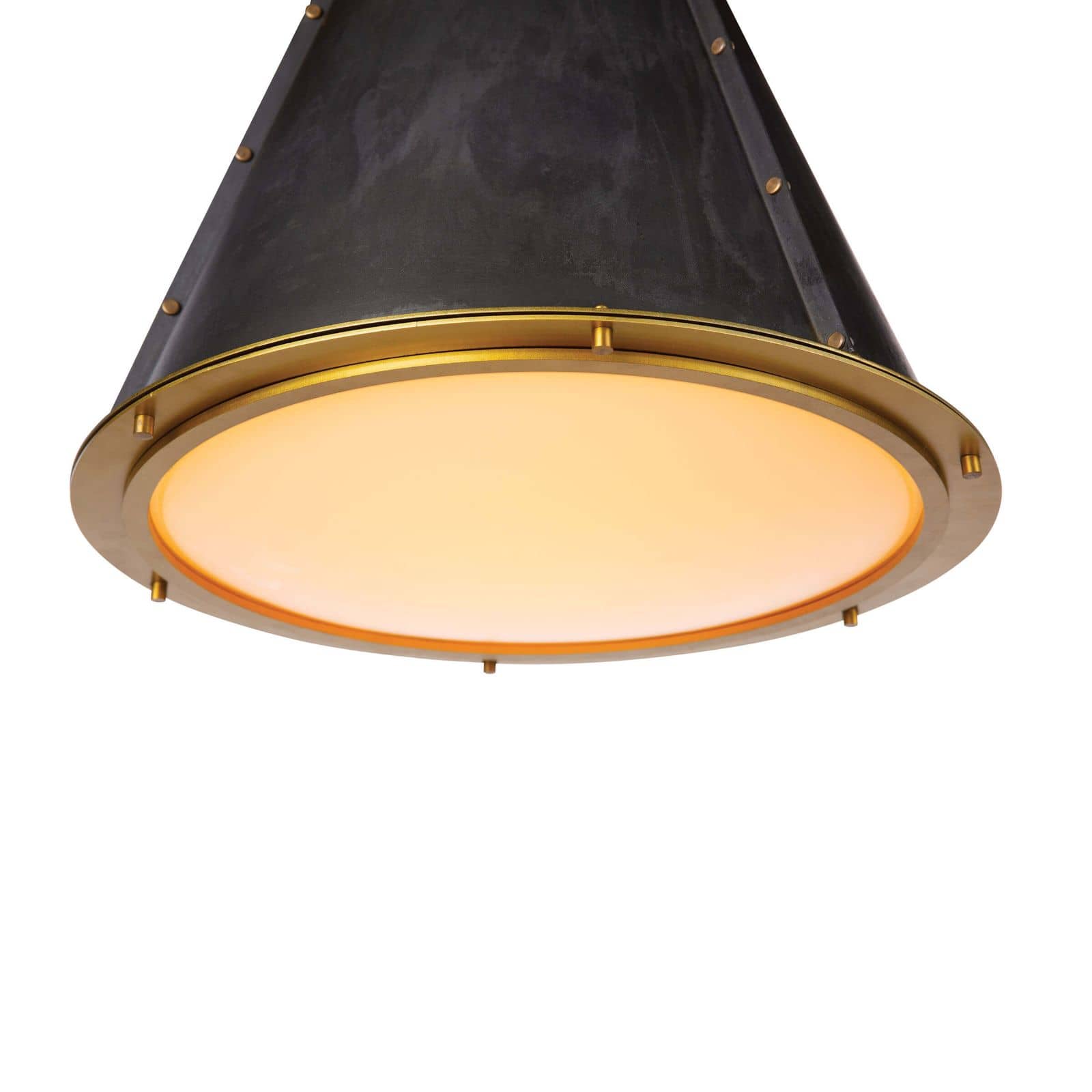 French Maid Chandelier SM | Blackened Brass Natural Brass