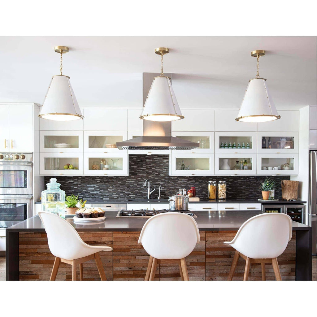 French Maid Chandelier Small | White
