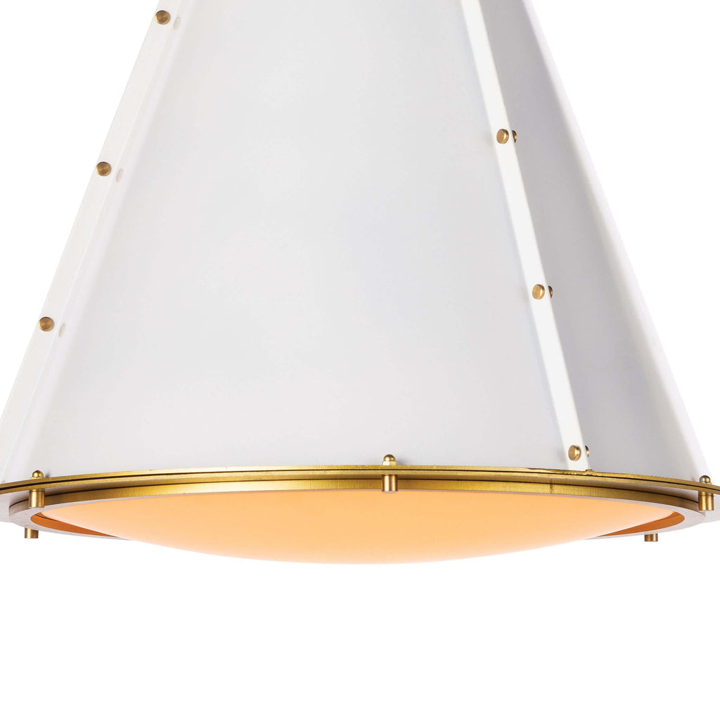French Maid Chandelier Small | White