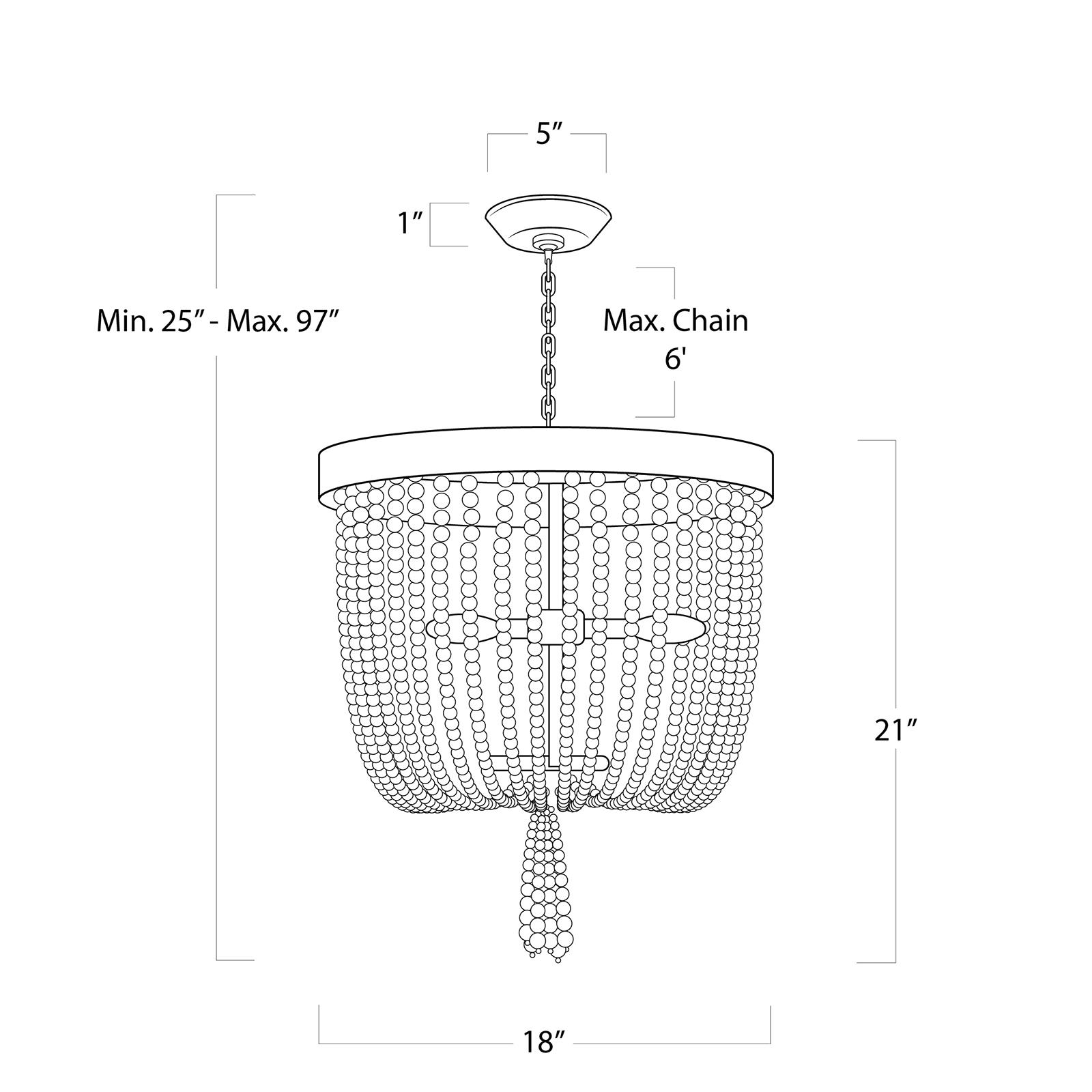 Milos Chandelier | White
