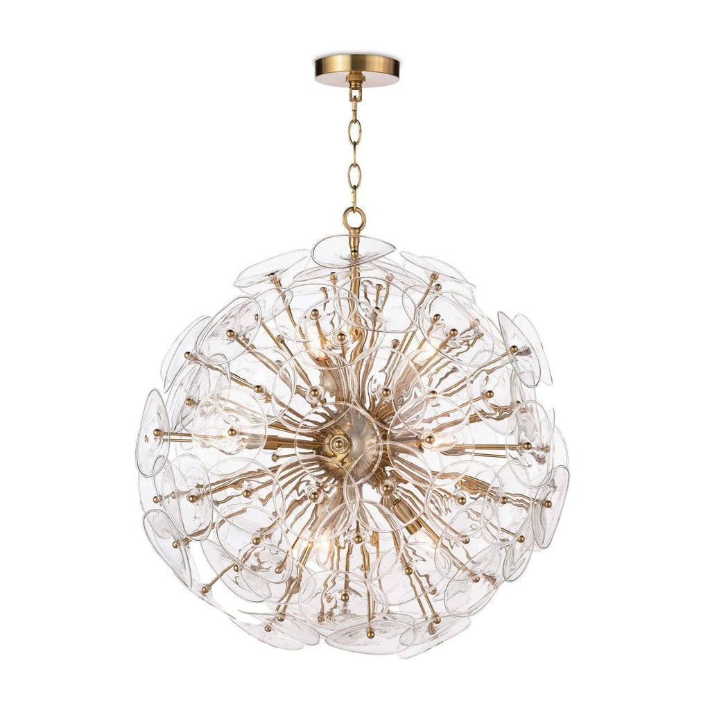 Poppy Glass Chandelier Small | Clear