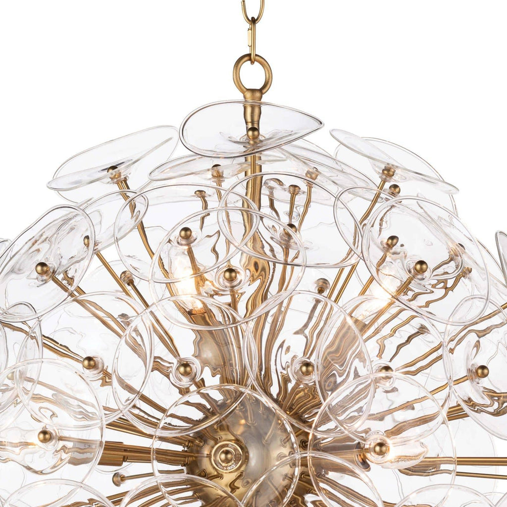 Poppy Glass Chandelier Small | Clear