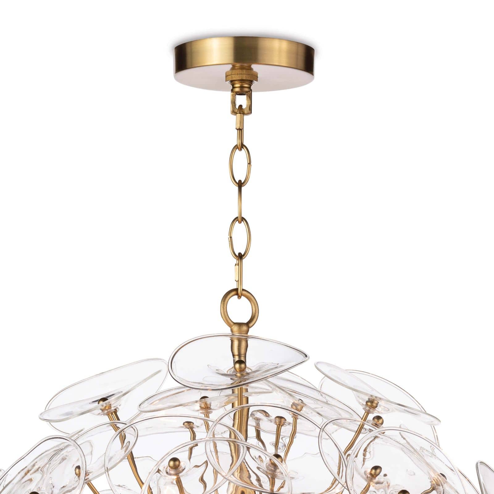 Poppy Glass Chandelier Small | Clear