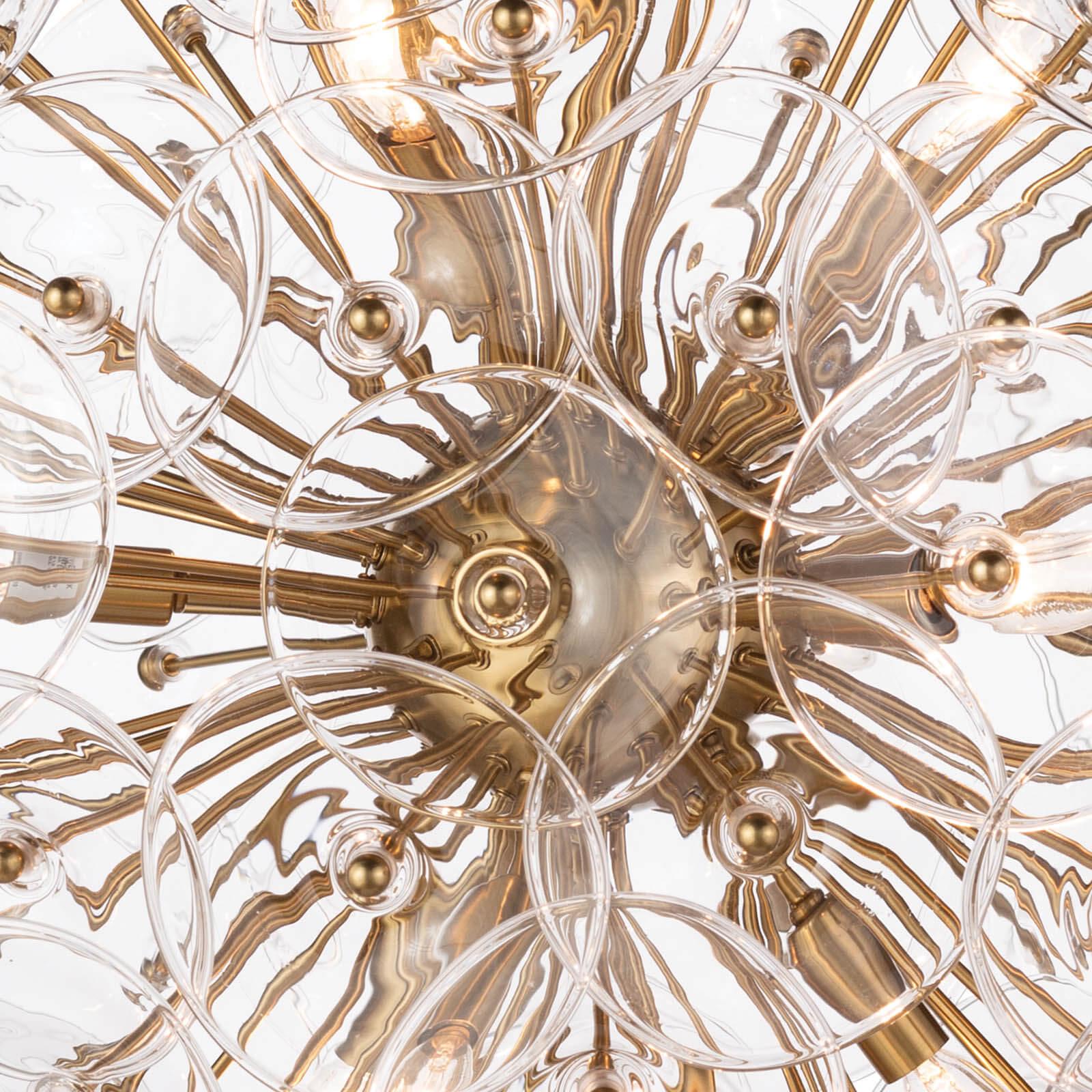 Poppy Glass Chandelier Small | Clear