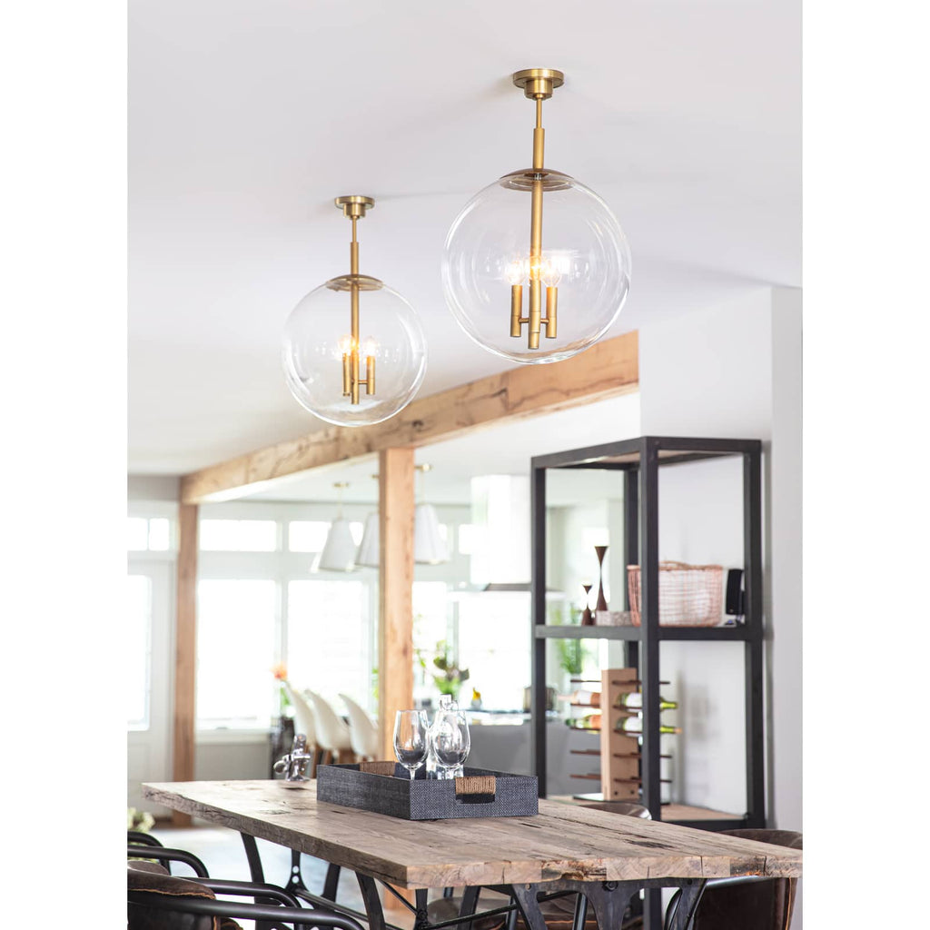 Cafe Pendant Medium | Natural Brass