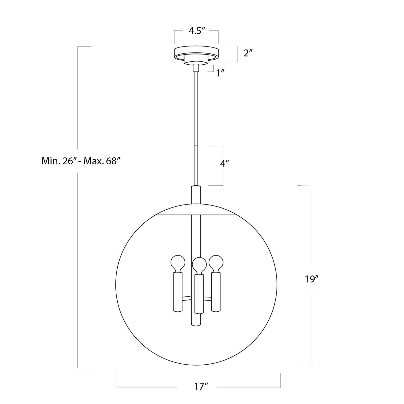 Cafe Pendant Medium | Natural Brass