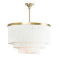 Cabaret Fringe Chandelier | Ivory