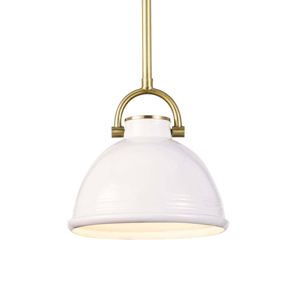 Eloise Ceramic Pendant Small | White
