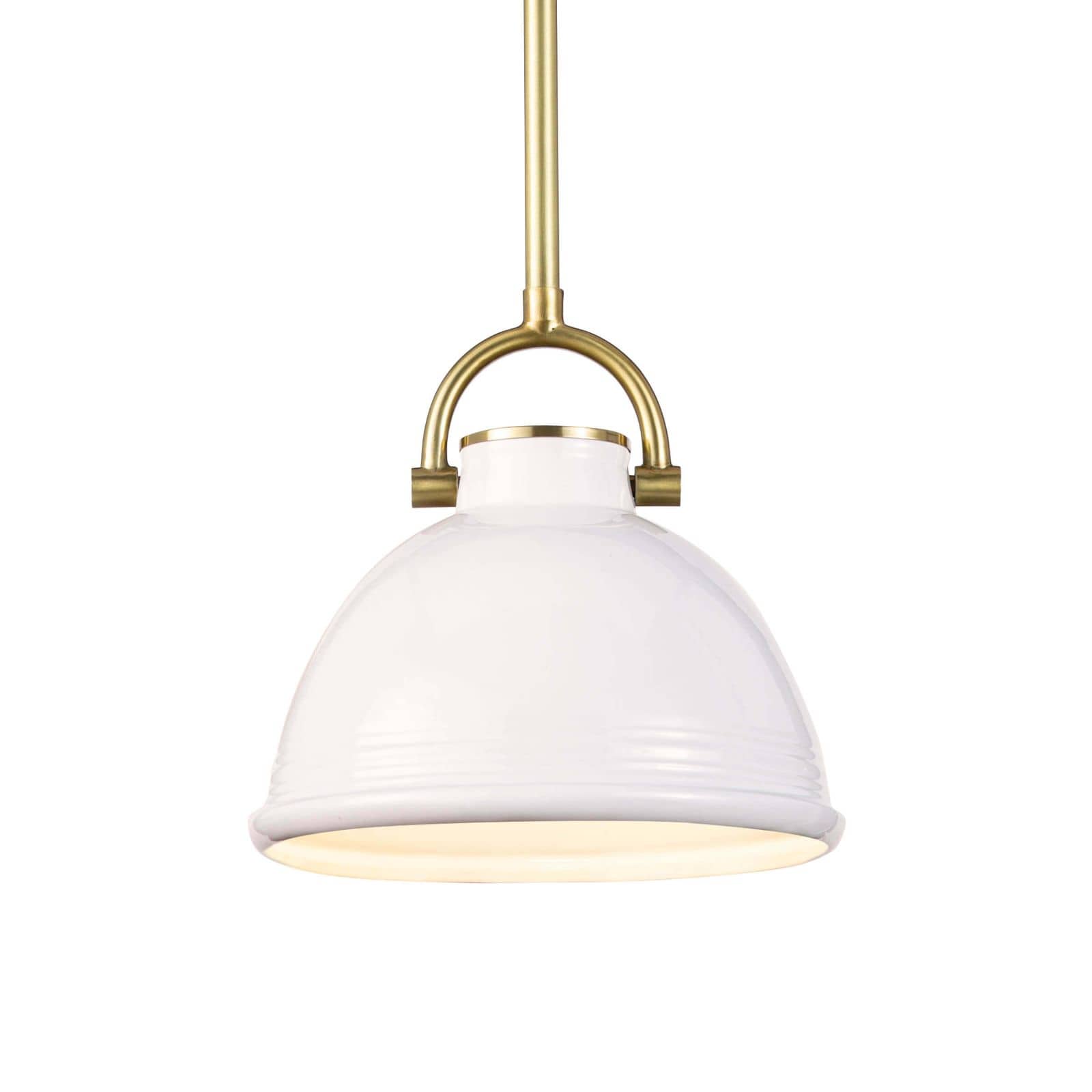Eloise Ceramic Pendant Small | White