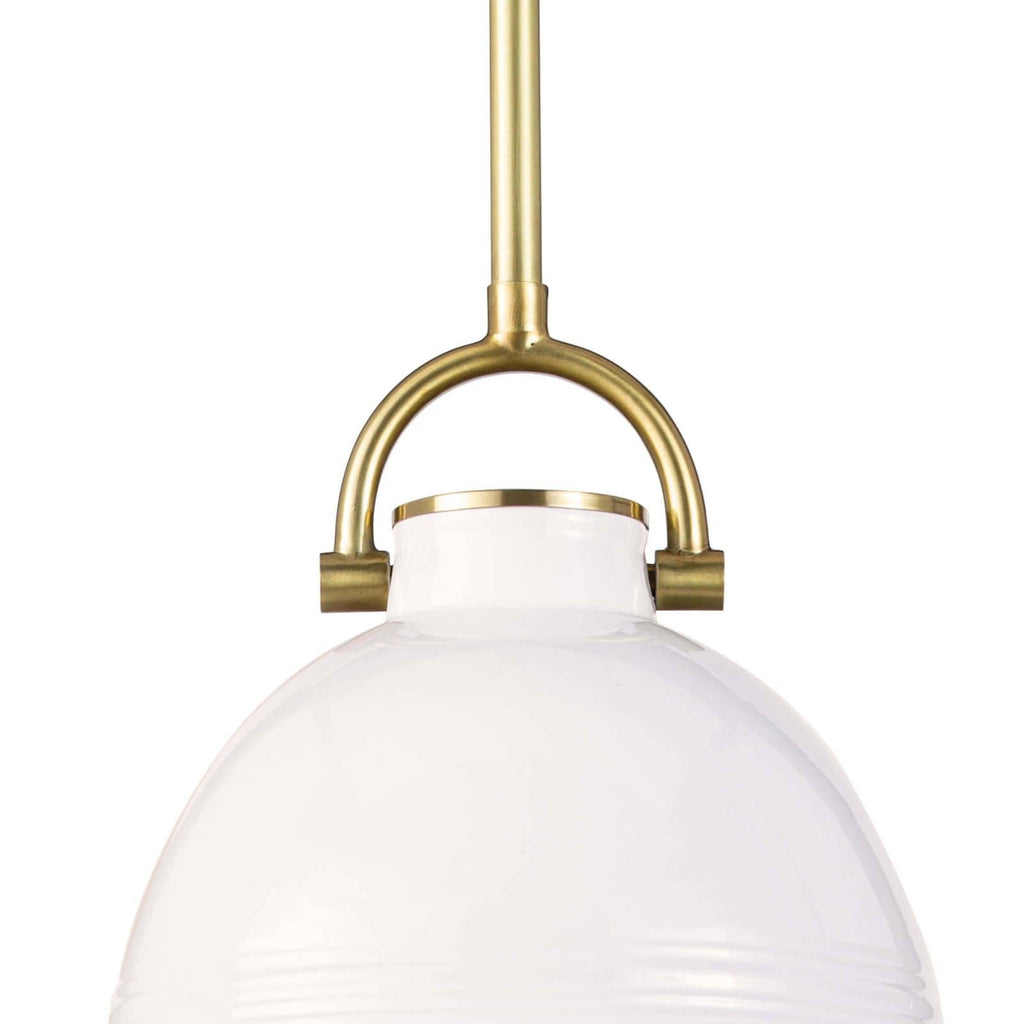 Eloise Ceramic Pendant Small | White