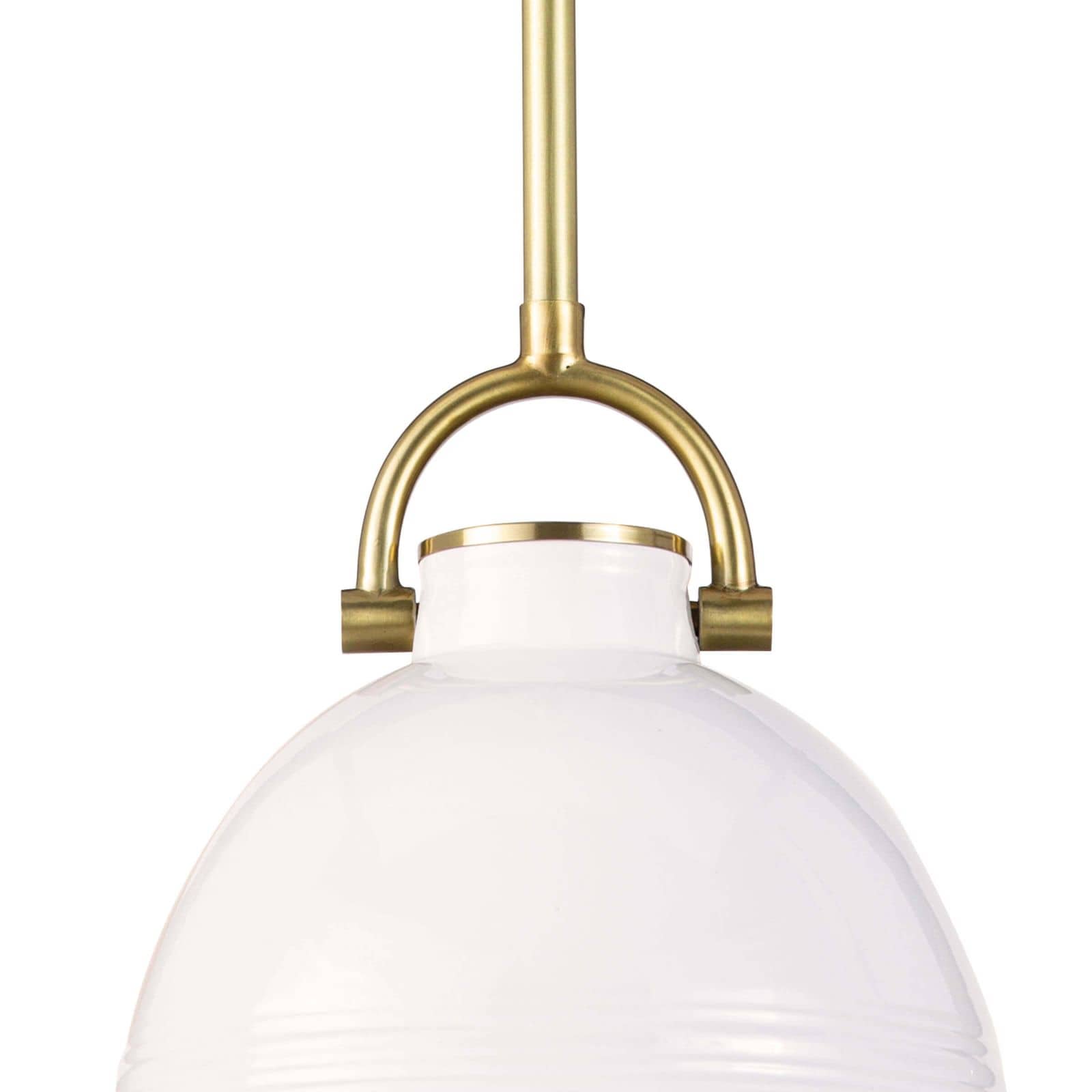 Eloise Ceramic Pendant Small | White