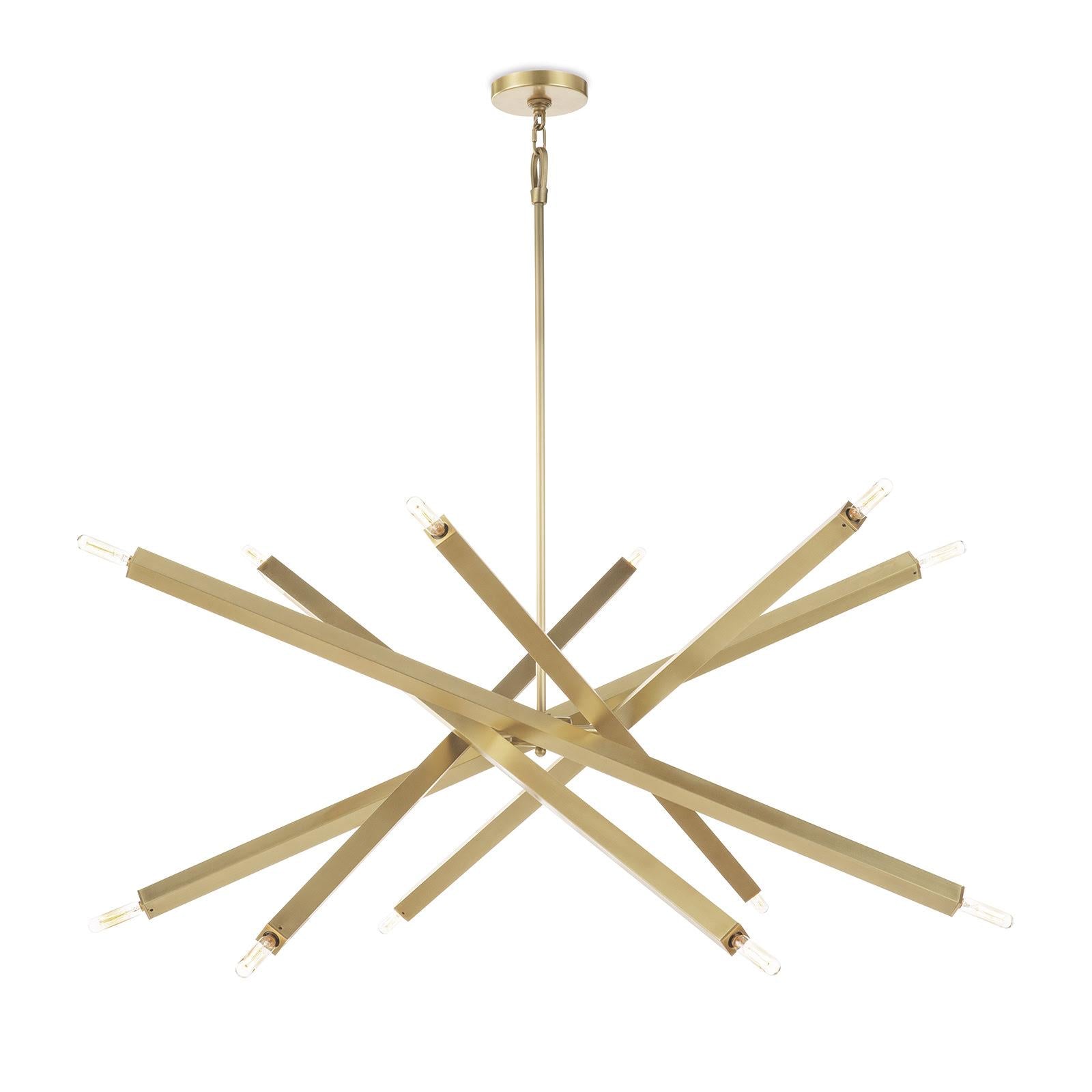 Viper Chandelier | Natural Brass