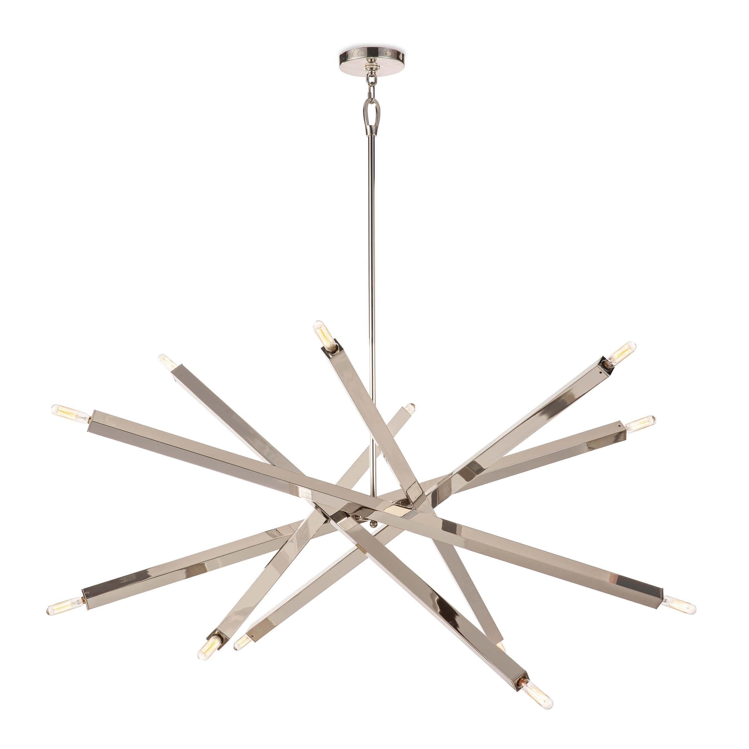 Viper Chandelier | Polished Nickel