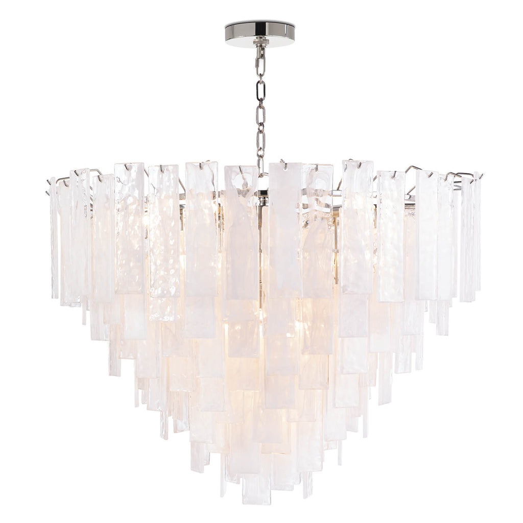 Glacier Chandelier Large | Polished Nickel