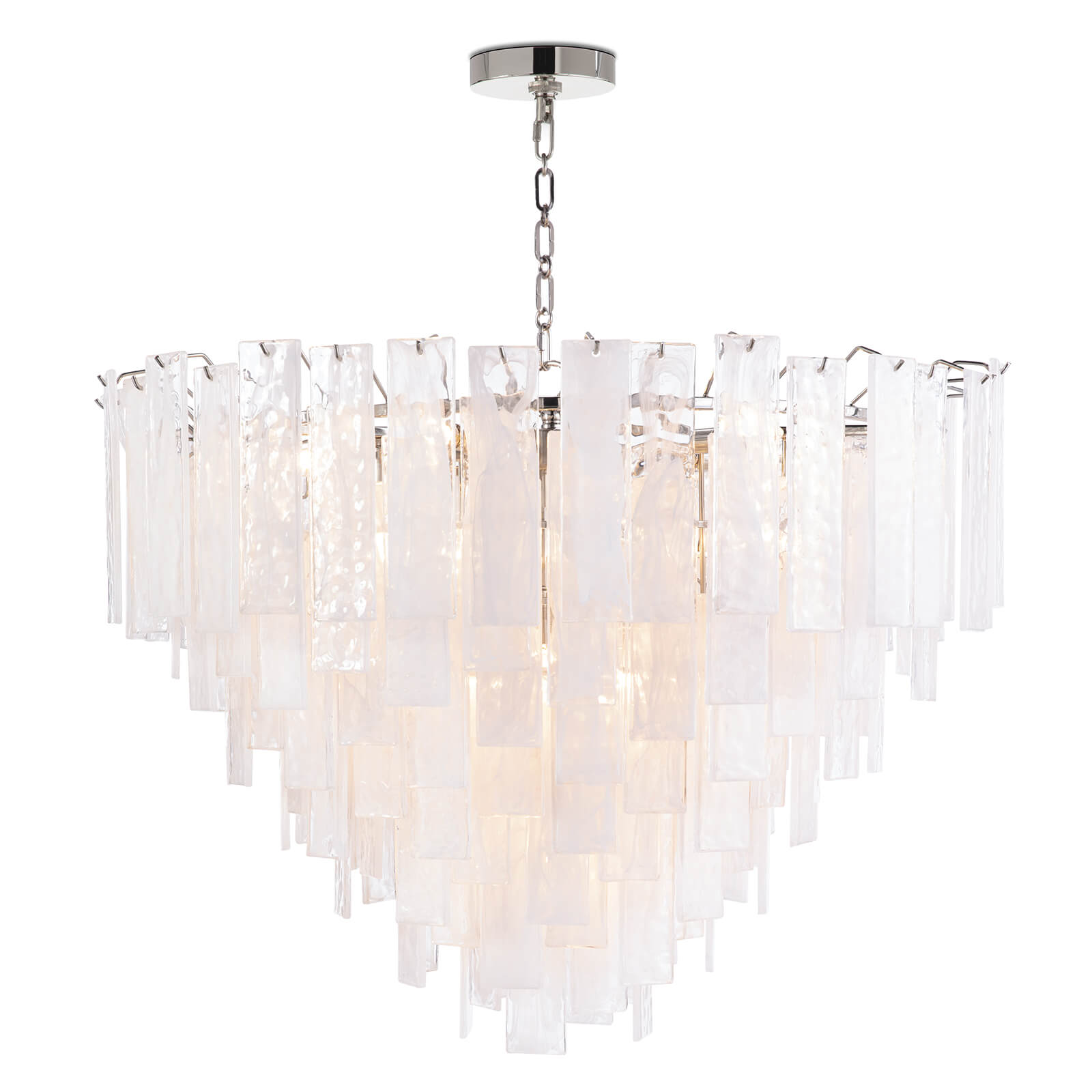Glacier Chandelier Large | Polished Nickel