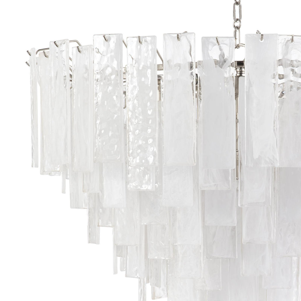 Glacier Chandelier Large | Polished Nickel