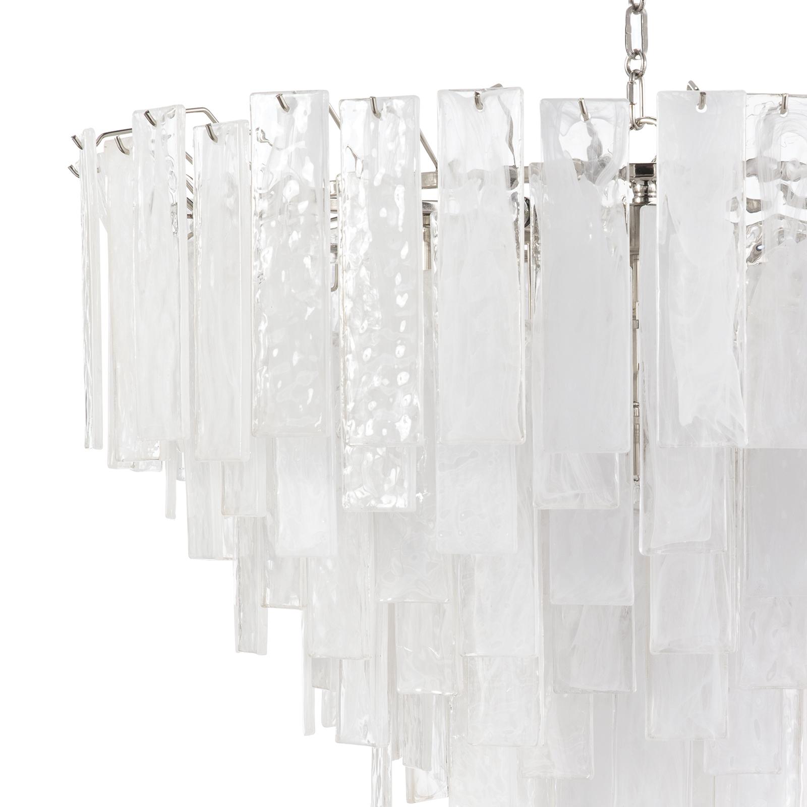 Glacier Chandelier Large | Polished Nickel