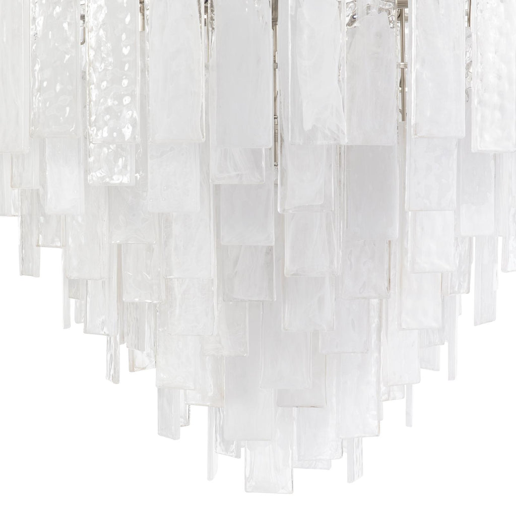 Glacier Chandelier Large | Polished Nickel