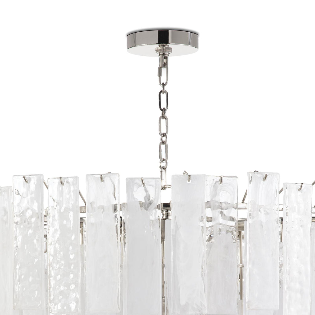 Glacier Chandelier Large | Polished Nickel