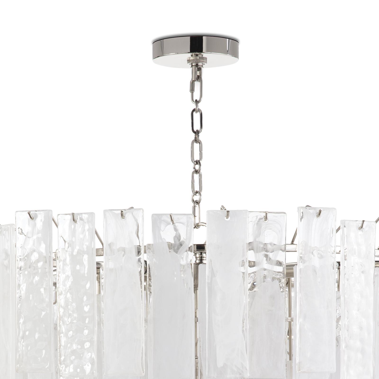 Glacier Chandelier Large | Polished Nickel
