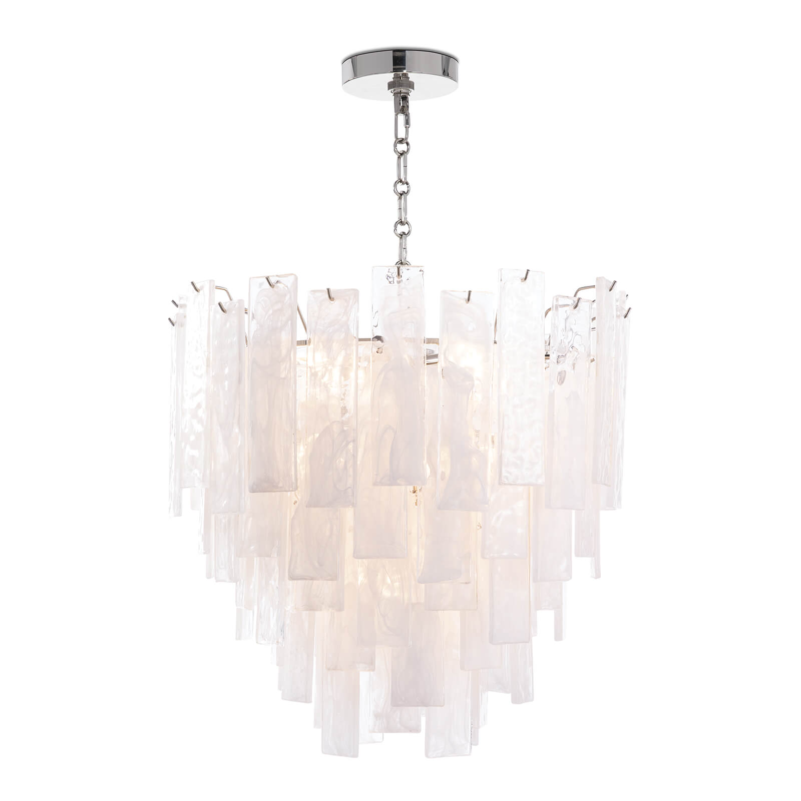 Glacier Chandelier Small | Polished Nickel