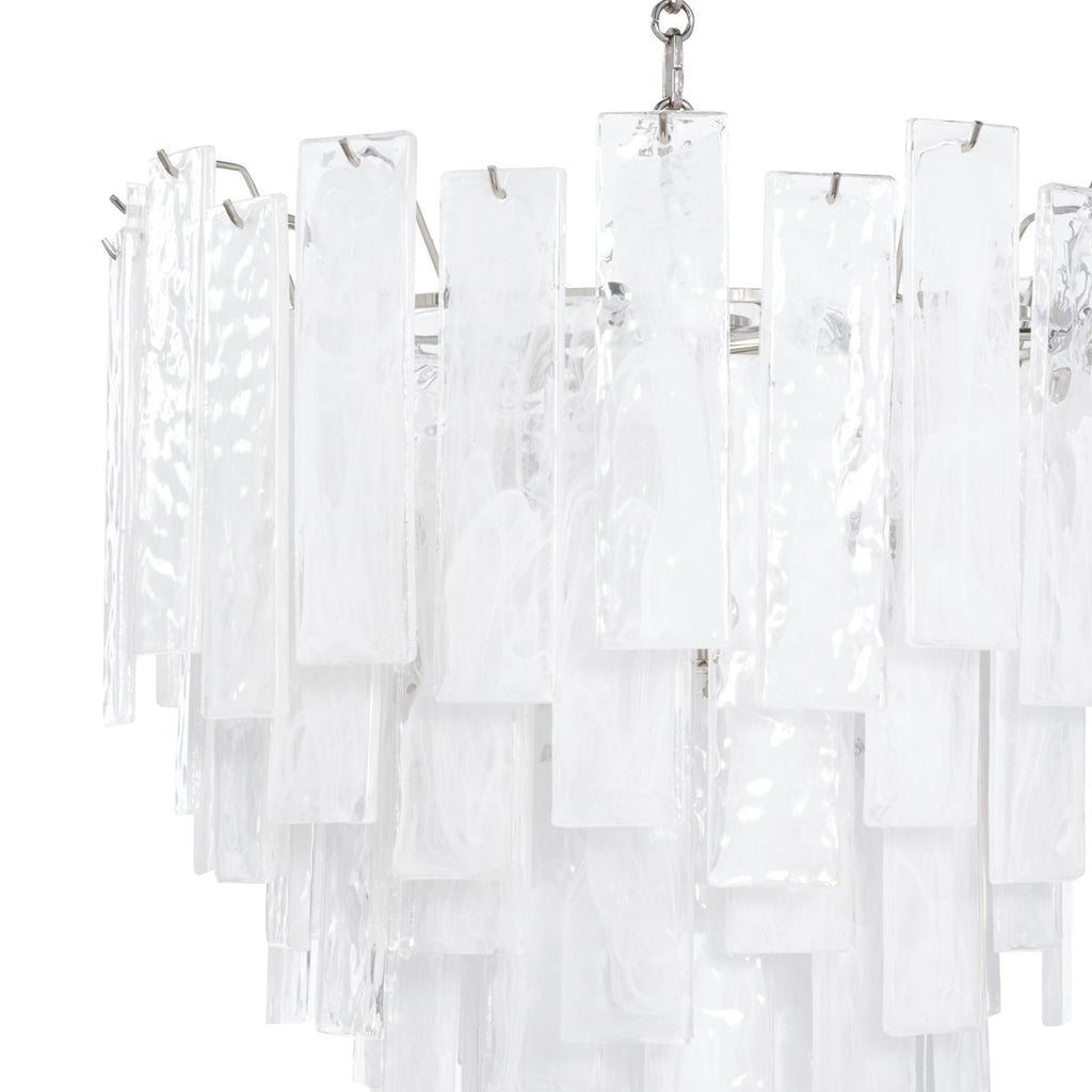 Glacier Chandelier Small | Polished Nickel