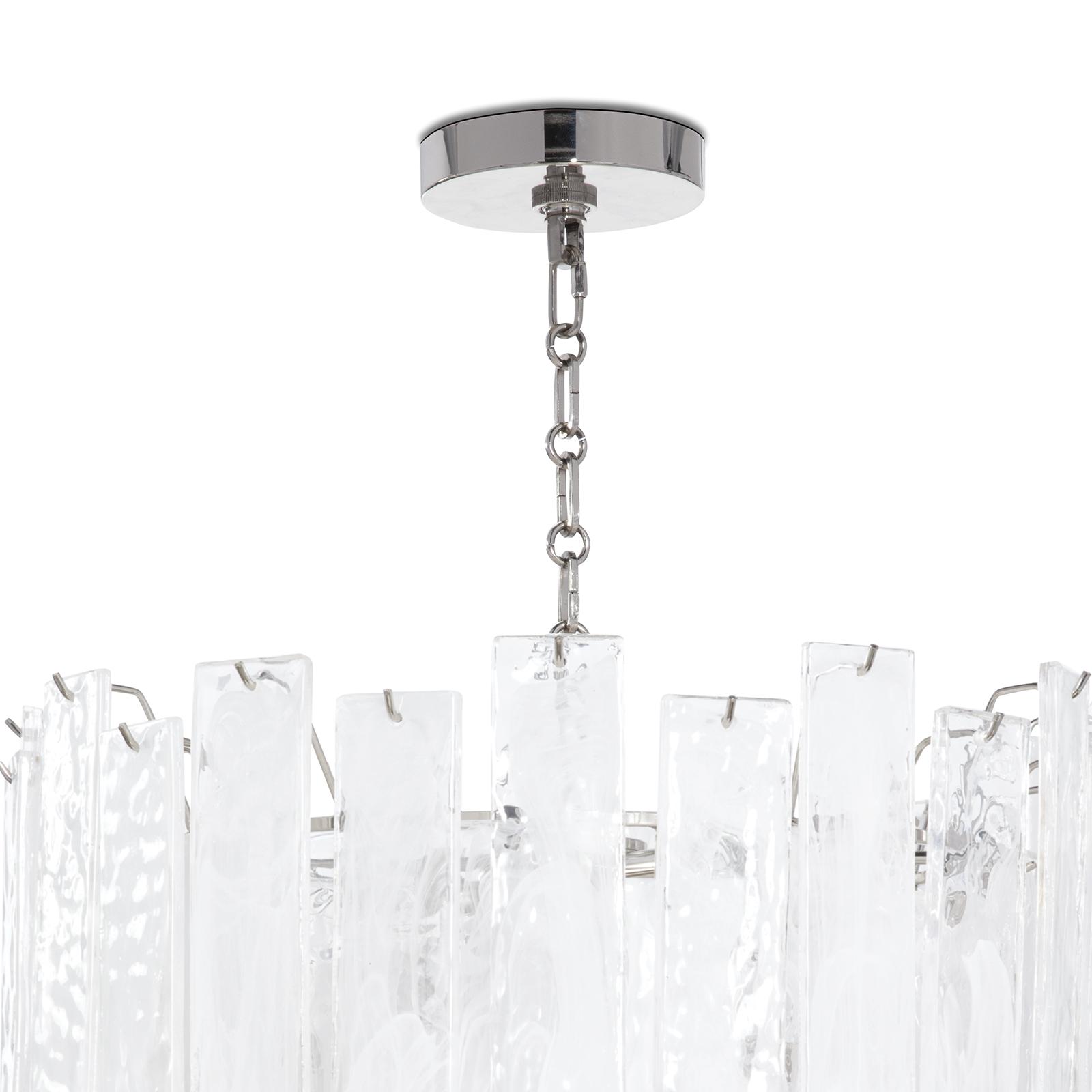 Glacier Chandelier Small | Polished Nickel