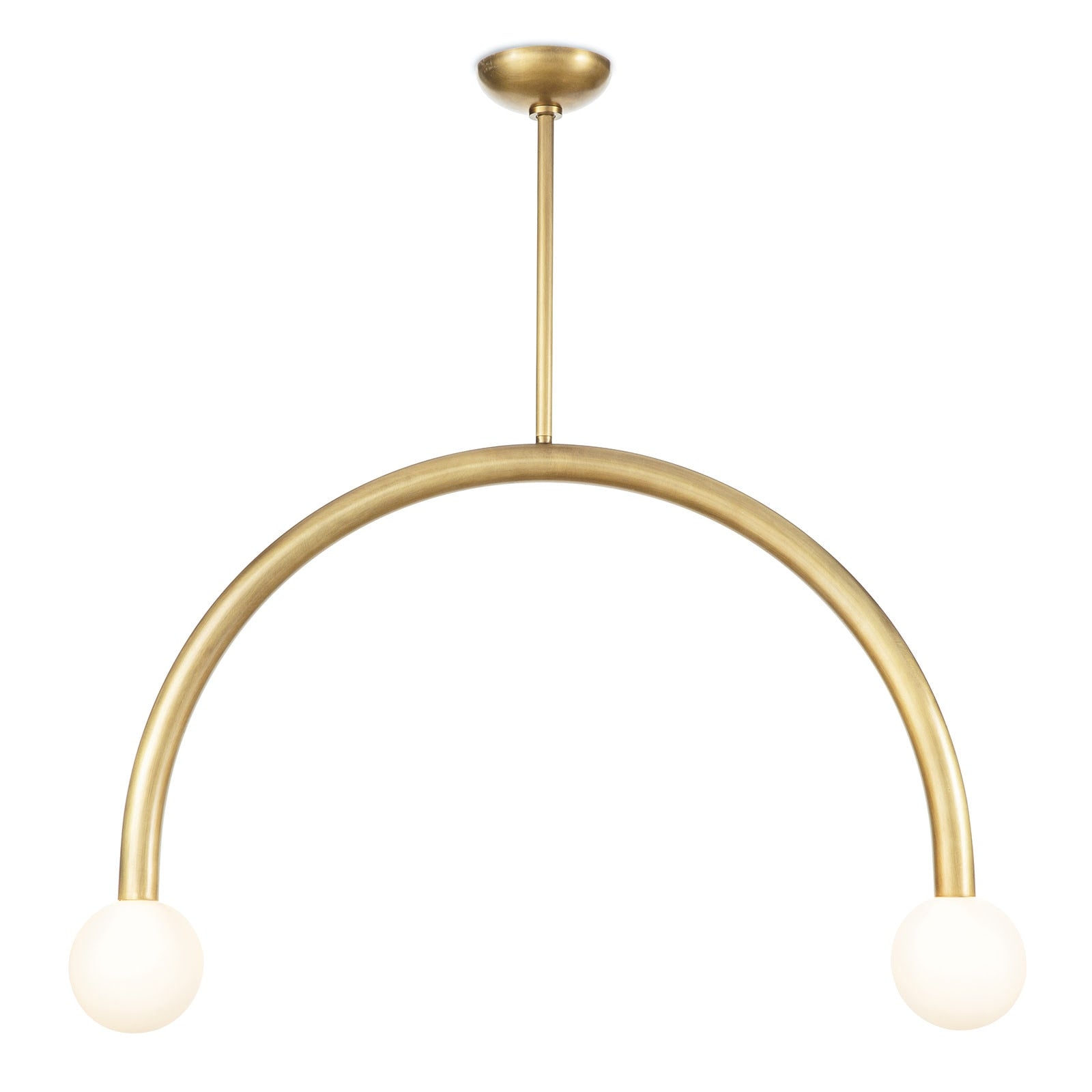 Happy Pendant Large | Natural Brass