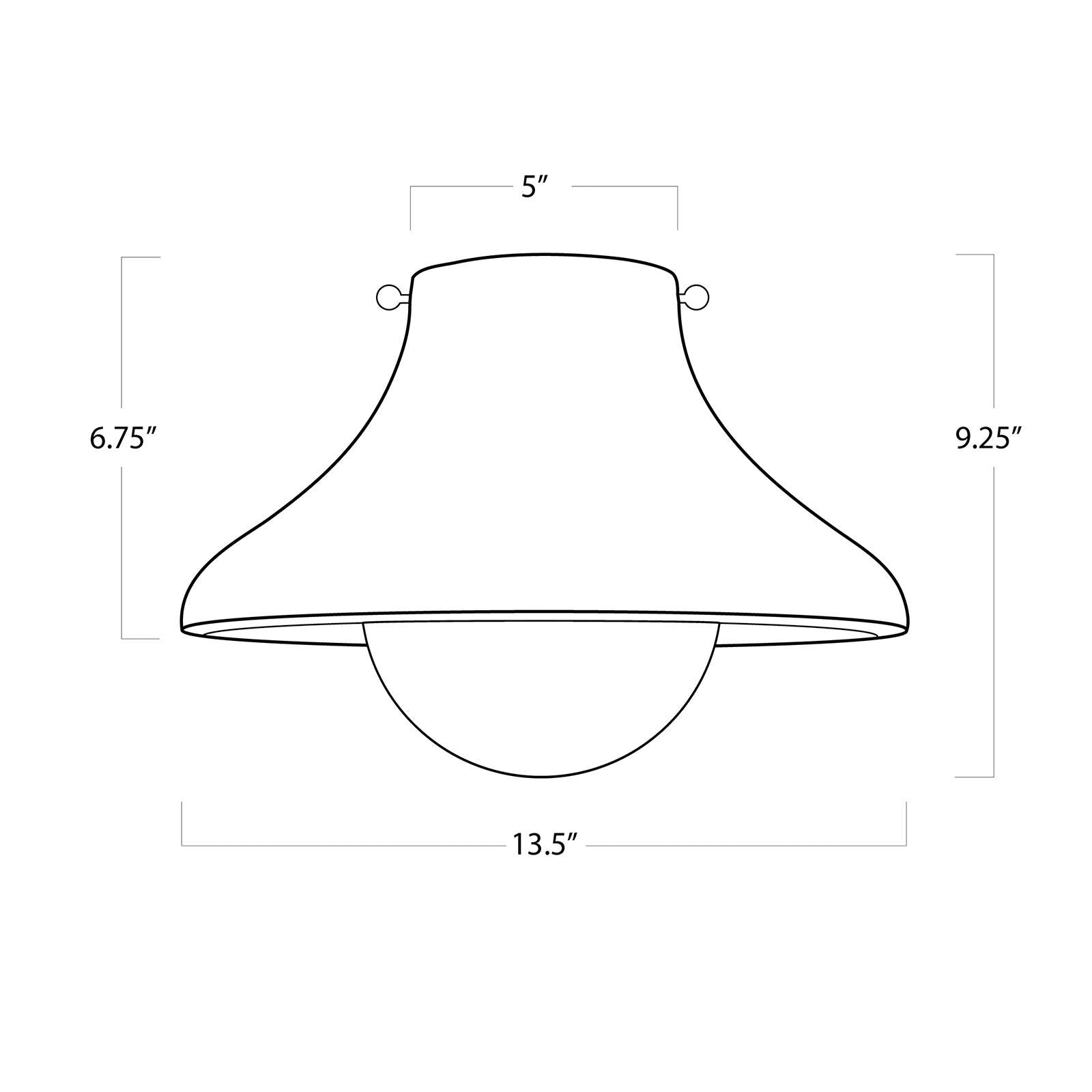 Surfside Wood Flush Mount | Ebony