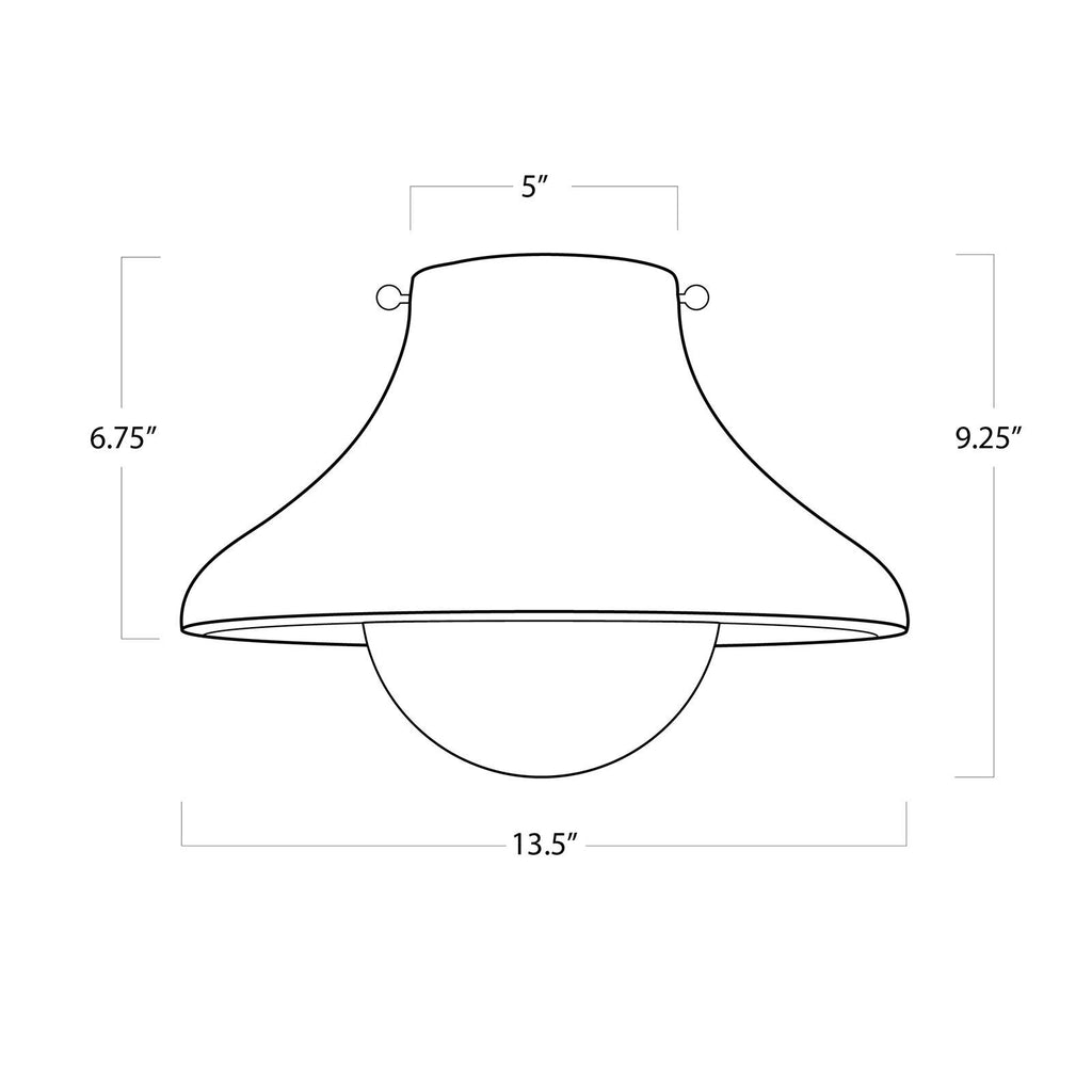 Surfside Wood Flush Mount | Natural
