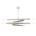 Wick Chandelier | Polished Nickel